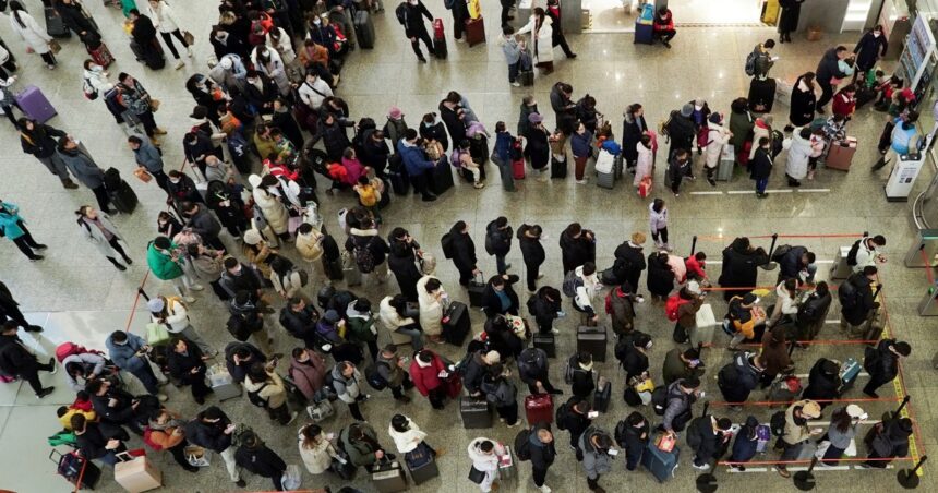 Año lunar en China: comienza la mayor migración del mundo con 9.000 millones desplazamientos