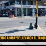 Por las burlas, el gobierno retiró el tanque de agua