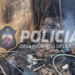 Incendio en una casa en el barrio Mis Montañas