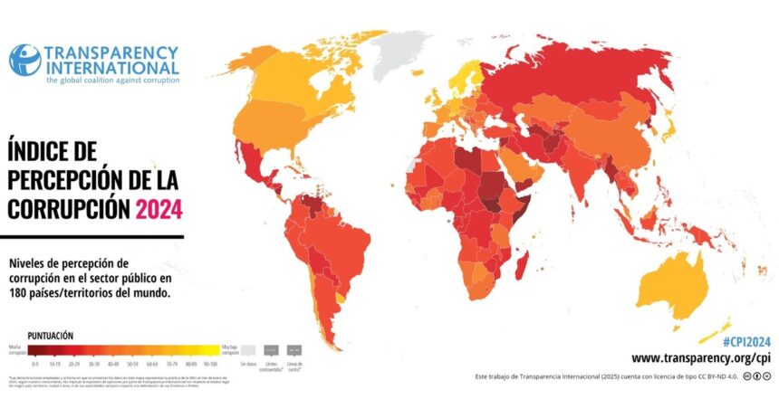 La Argentina, estancada en el ranking mundial de percepción de la corrupción