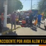 Fuerte choque en Alem y Tajamar: mujer es trasladada al hospital Vera Barros