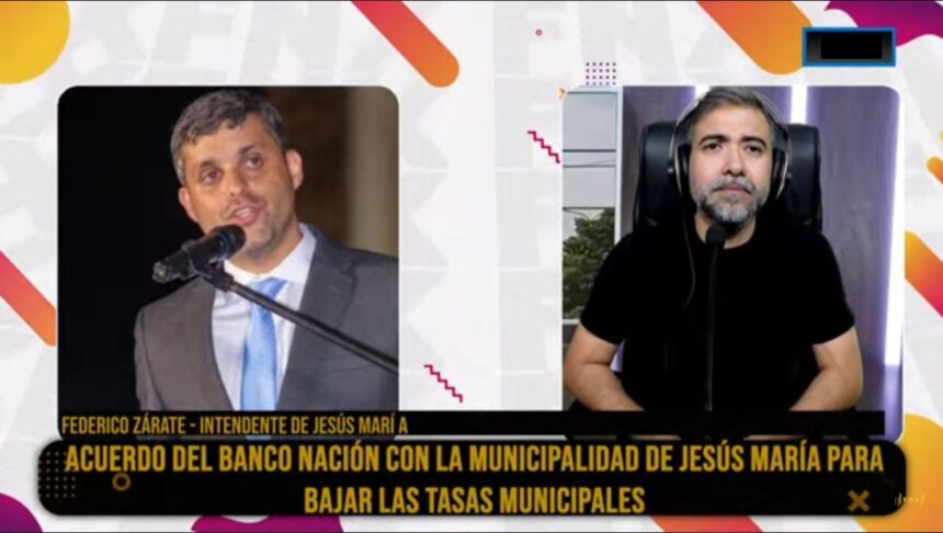 Jesús María bajará impuestos, tras acuerdo con el Banco Nación