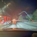 Violento temporal en San Blas de los Sauces durante la madrugada del sábado