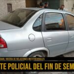 Automóvil terminó sobre la vereda en pleno centro capitalino