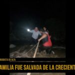 Olta: ciclistas y rescatistas salvaron a una familia de la creciente de ríos