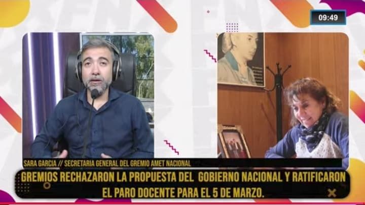 Sara García : “El gobierno no tiene voluntad de discutir una mejora salarial real”