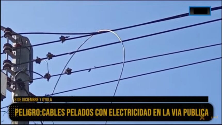 Noti Denuncia Fénix: poste con chispazos a metros de avenida Oyola