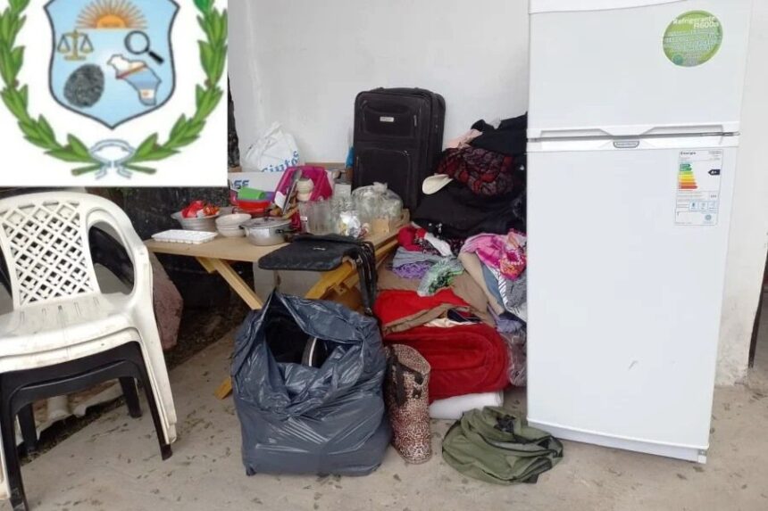 Tras un allanamiento, la Policía recuperó varios elementos Tras un allanamiento, la Policía recuperó varios elementos