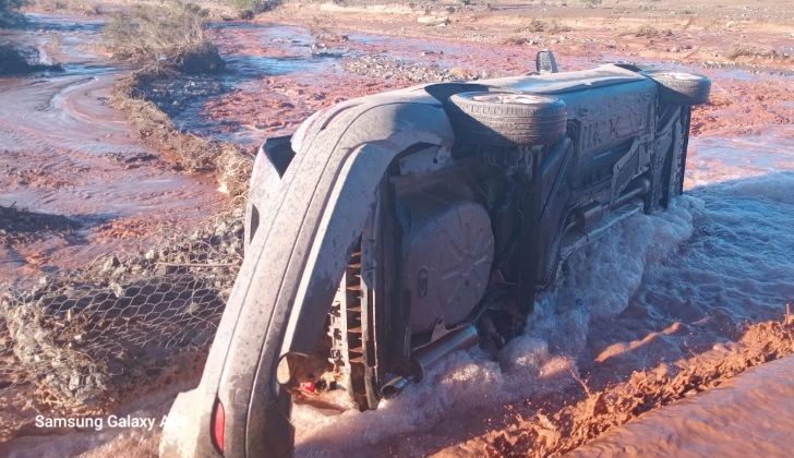 Guandacol: volcó automóvil por Ruta Nacional N° 40 Guandacol: volcó automóvil por Ruta Nacional N° 40