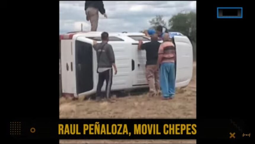 No hubo heridos en el vuelco de una camioneta de APOS en el departamento San Martín