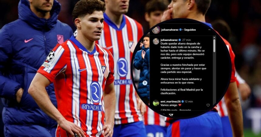 La palabra de Julián Álvarez tras la polémica del penal anulado frente al Real Madrid La palabra de Julián Álvarez tras la polémica del penal anulado frente al Real Madrid