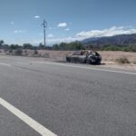 Incendio de vehículo en Ruta Nacional 74: dos ocupantes ilesos