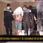 Robó, huyó, se escondió en su domicilio y fue detenido