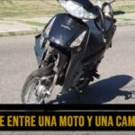 Fuerte accidente entre automóvil y motocicleta en inmediaciones del Regimiento
