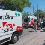 Mujer y dos menores resultaron heridas tras caer de una motocicleta en calle Dardo Rocha