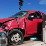 Comisario volcó su auto, se negó al control de alcoholemia y fue sancionado