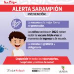 Salud recomienda completar el esquema de vacunación contra el sarampión