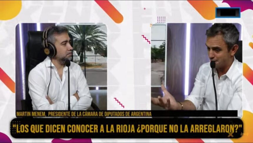 Martín Menem en Fénix: “Los peores salarios de la Argentina están en La Rioja” Martín Menem en Fénix: “Los peores salarios de la Argentina están en La Rioja”