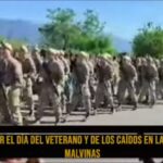 Sin la presencia de Ricardo Quintela, se llevó a cabo el desfile por Malvinas
