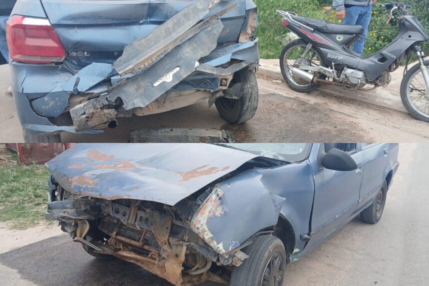 Chepes: Un conductor en estado de ebriedad choco dos autos que estaban estacionados